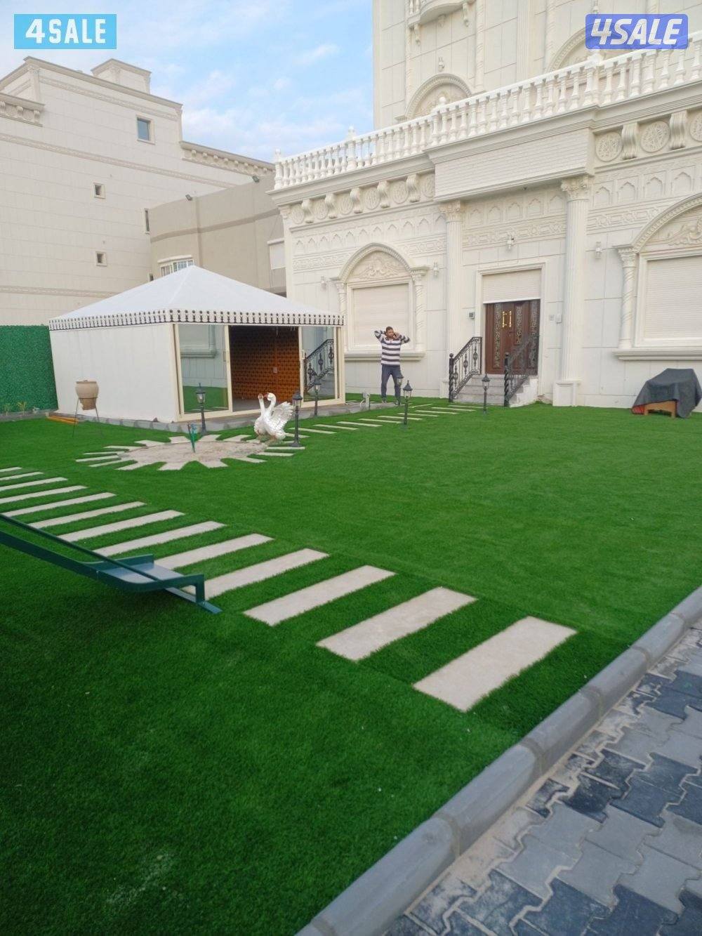 تنسيق الحدائق وتركيب السور التركى وتركيب التيل الاصطناعي10