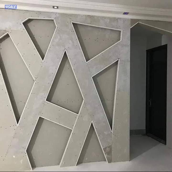 ديكور جبس بورد اسقف جبس بورد بارتيشن قاطع جبس بورد اسمنت بورد اصباغ12