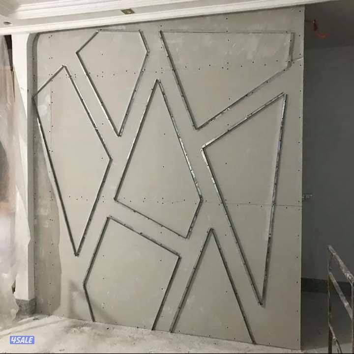 ديكور جبس بورد اسقف جبس بورد بارتيشن قاطع جبس بورد اسمنت بورد اصباغ13