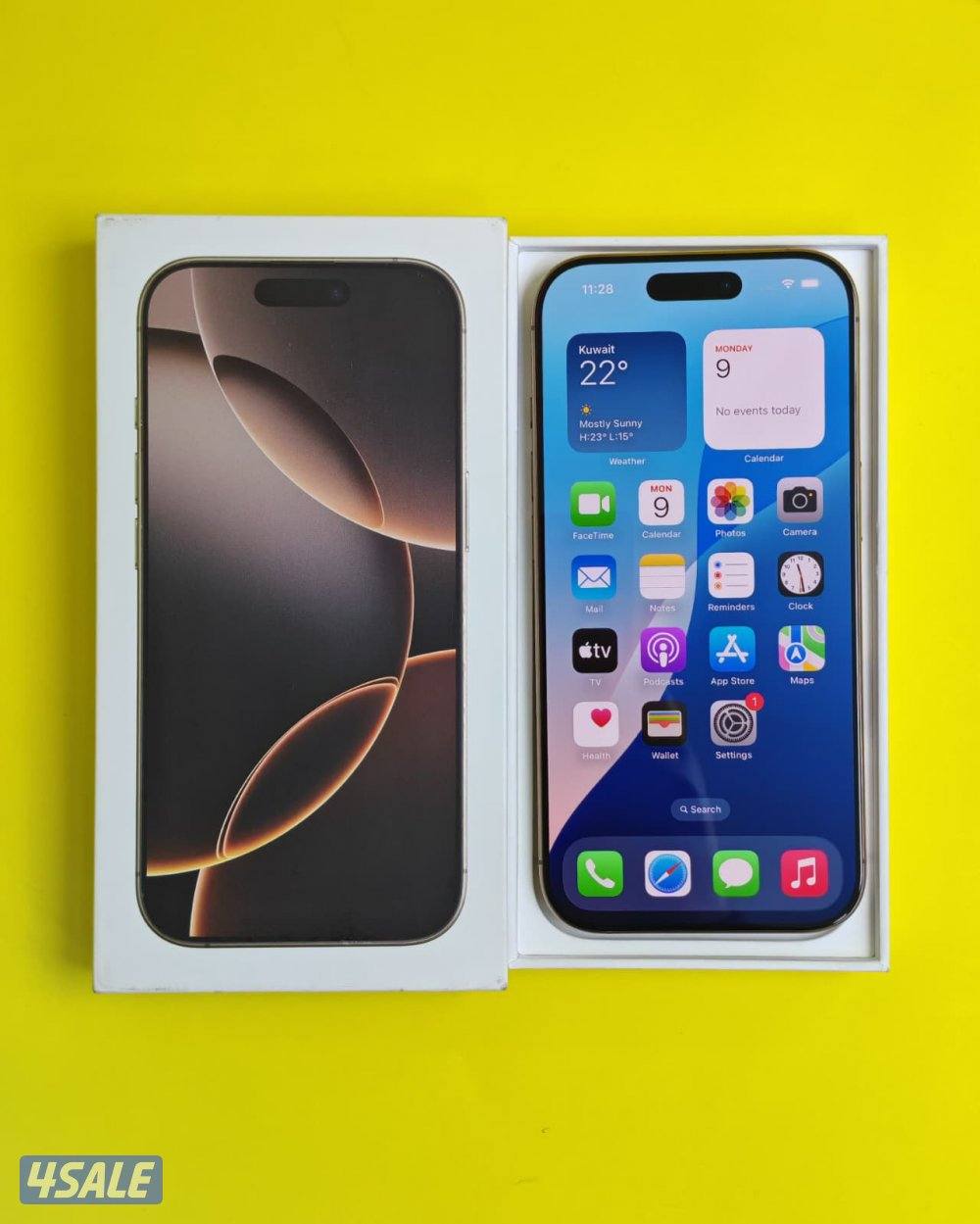 iPhone 16 Pro 512GB Desert – 100% ايفون 16 برو البطارية مستعمل كالجديد10