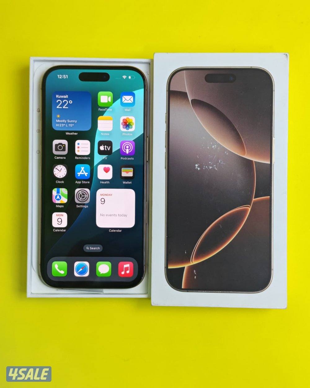 iPhone 16 Pro 512GB Desert – 100% ايفون 16 برو البطارية مستعمل كالجديد7