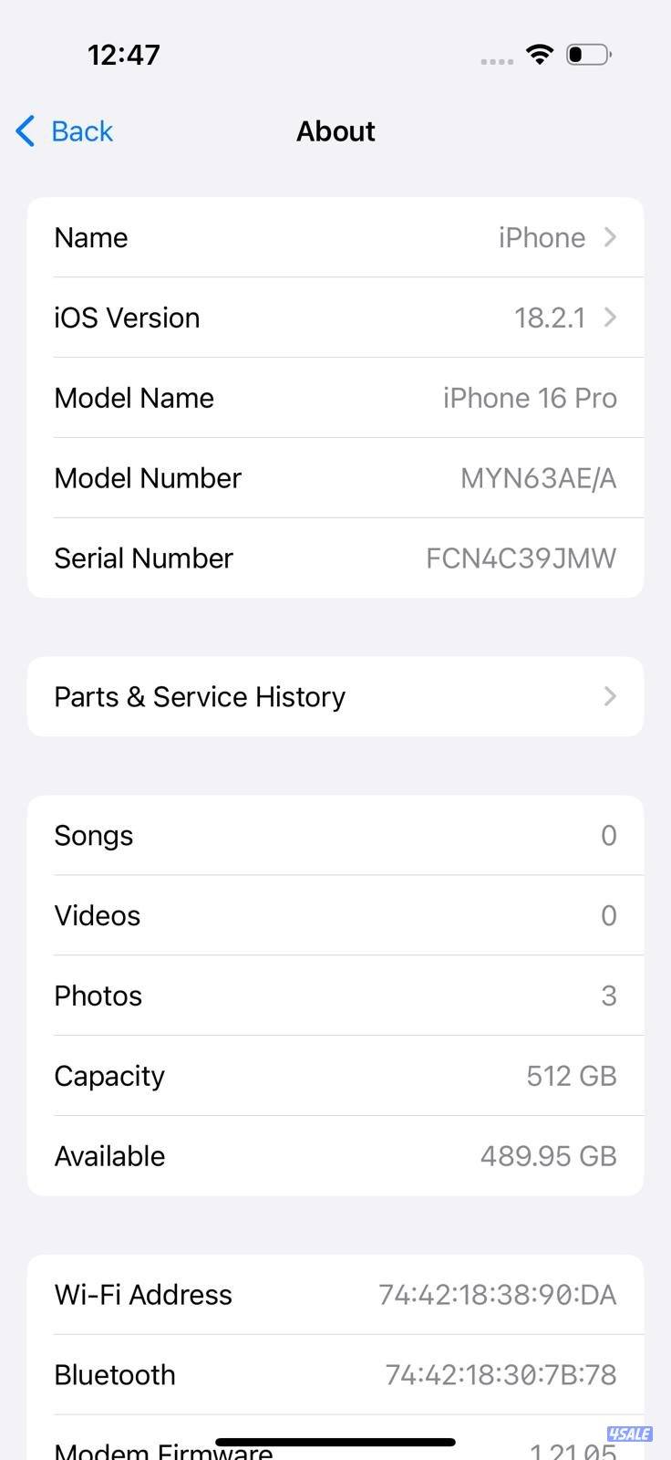 iPhone 16 Pro 512GB Desert – 100% ايفون 16 برو البطارية مستعمل كالجديد10