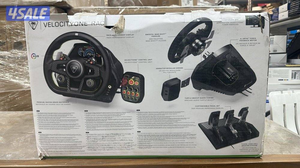 Turtle beach racing wheel and pedal system1