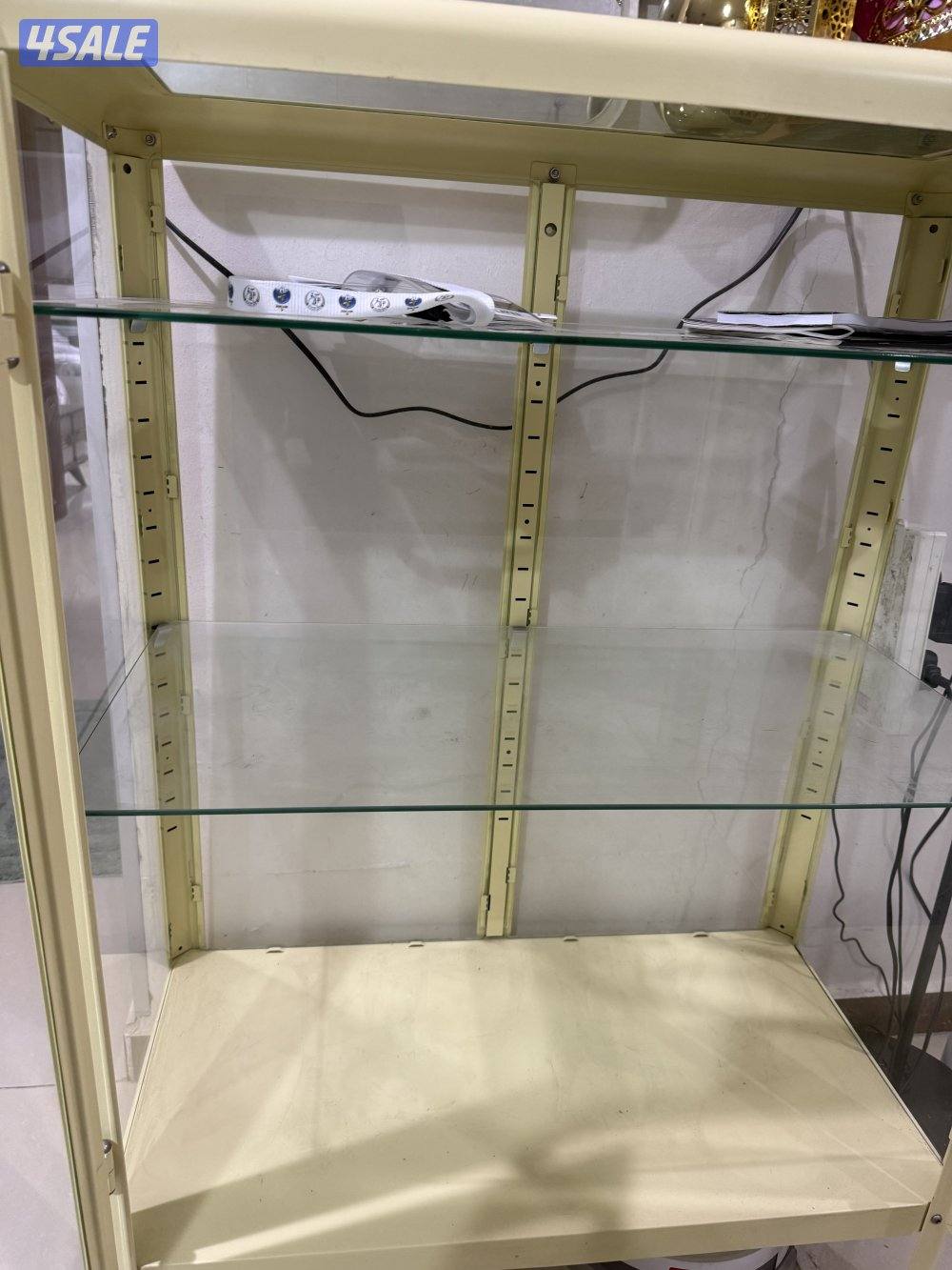 IKEA Glass Display Cabinet – Cream Color | Excellent Condition2