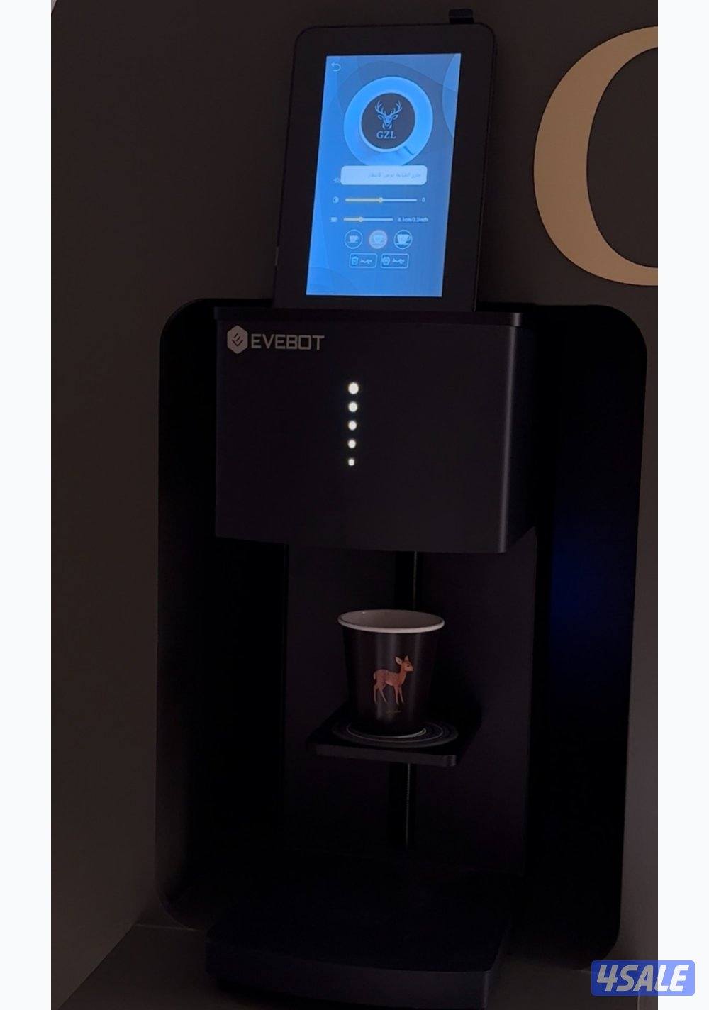 مكينة طباعة على القهوه ذاتيه استعمال نظيف جدااً ،ماصارلها ٣ شهور عندي3