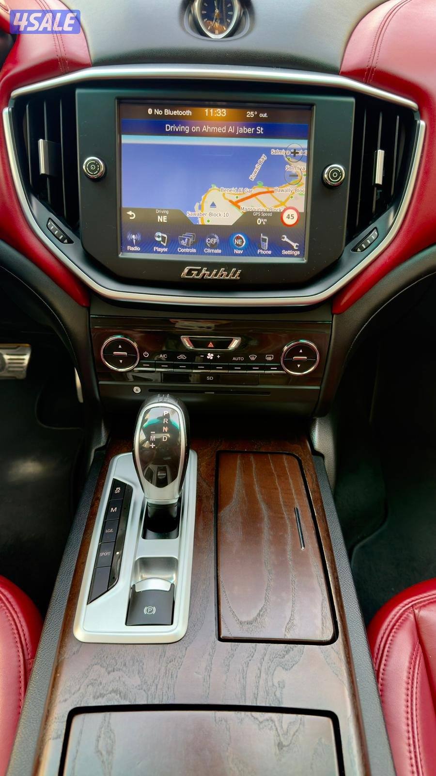 ميزراتي جيبلي S,Q,4/ موديل 2016/ عداد 110 ألف9