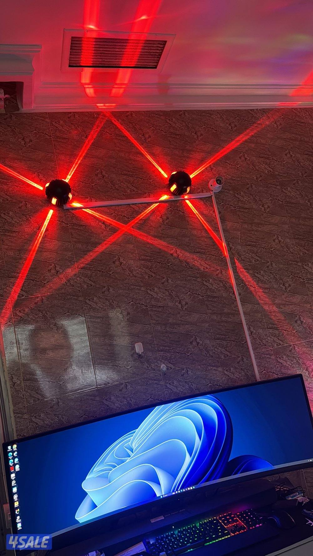 للبيع مستعمل نظيف جداً asus rog swift oled pg49wcd1