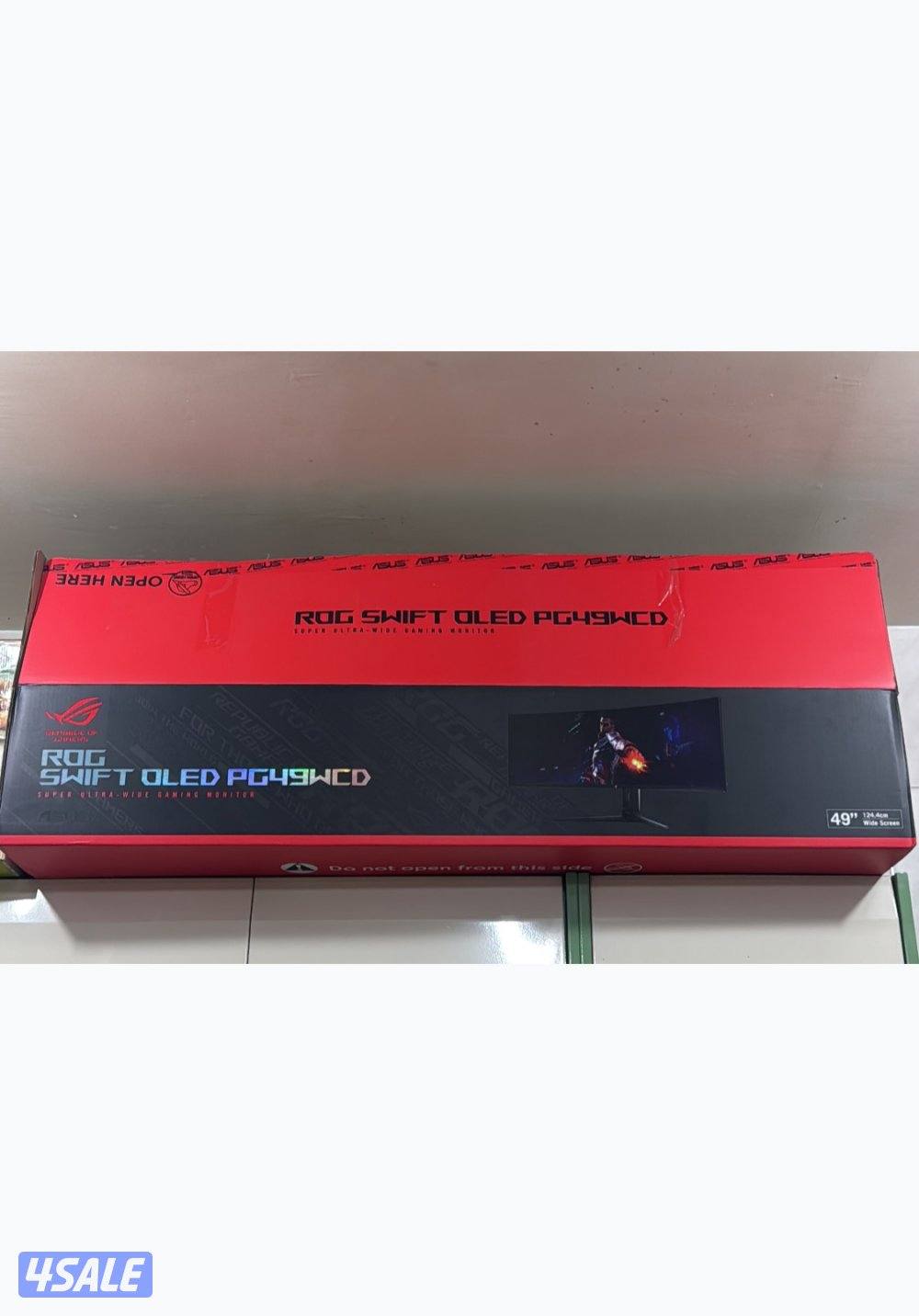 للبيع مستعمل نظيف جداً asus rog swift oled pg49wcd4