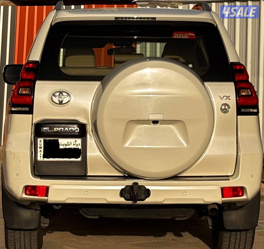 للبيع برادو VX ٢٠١٨ صبغ وكاله شرط الفحص1