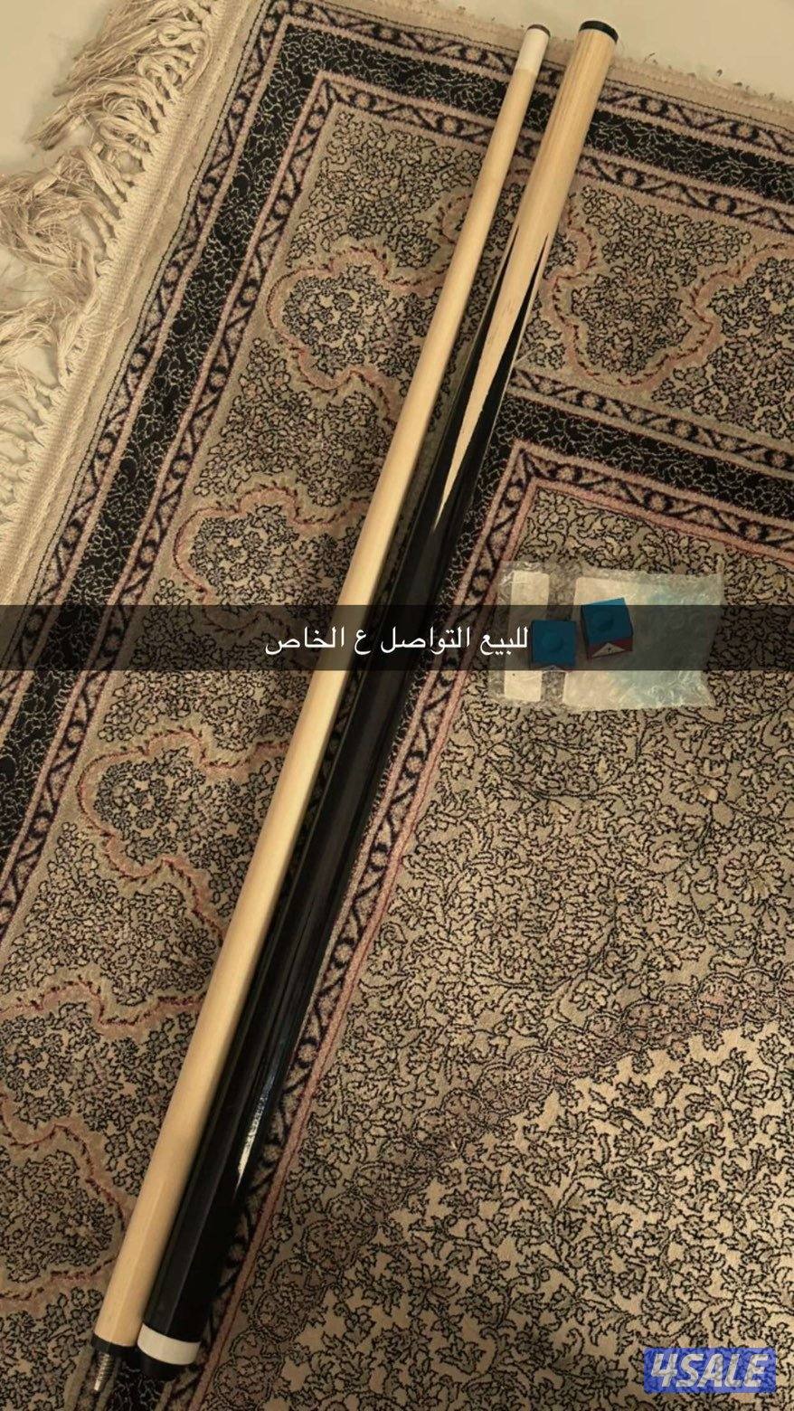 عصاية بلياردو قطعتين بحالة ممتازة – استعمال خفيف0