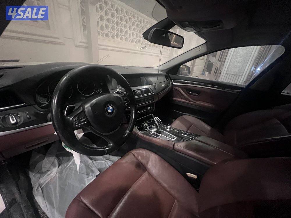 BMW 535I twin turbo 6 سلندر كامل المواصفات داخليه جلد تان0