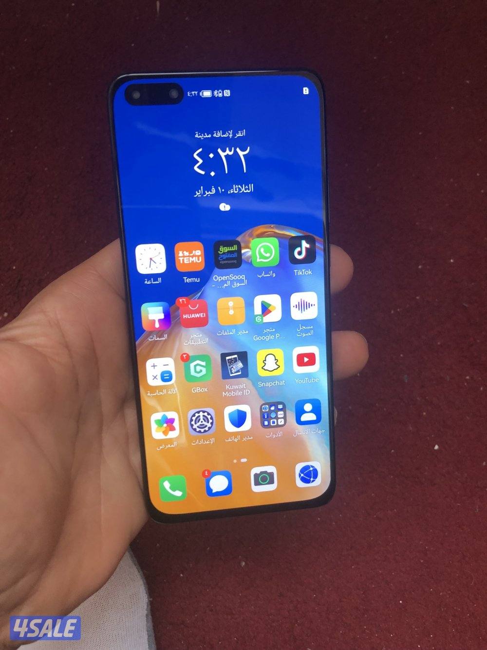 هواي 40Pبرو 5G. سعر50دينار ذاكرة256جيج4