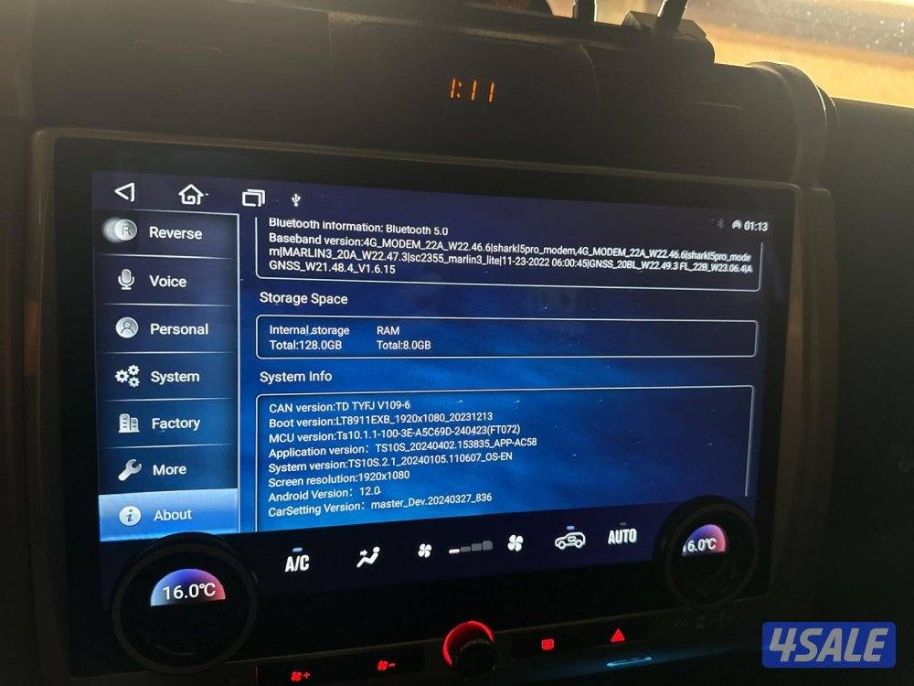 للبيع شاشه اندرويد للافجي 128 قيقا مواصفاتها كلها موجوده بالصوره2