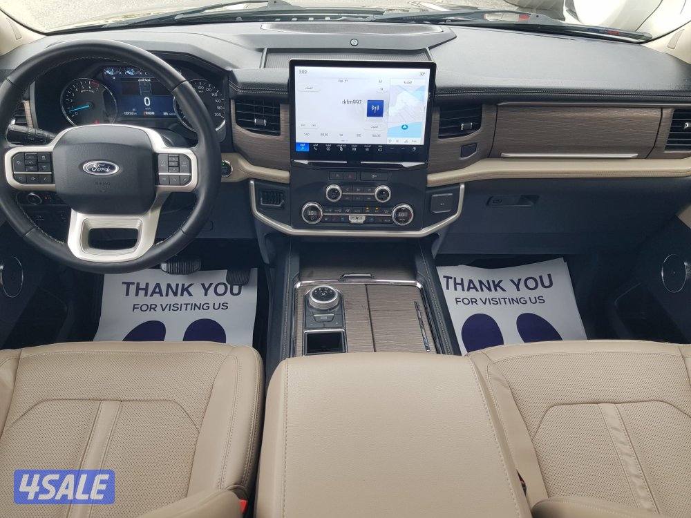 للبيع فورد اكسبديشن ليمتد موديل 2022 عداد 13 ألف فقط صبغ وكاله تحت الك6