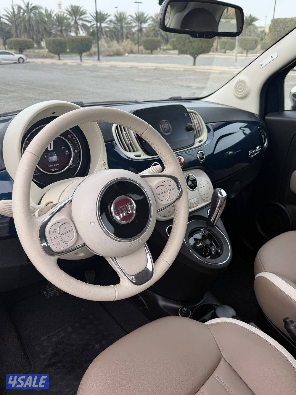 للبيع فيات 500cموديل 2019 ماشيه 22 الف وكاله الكويت شرط الفحص تماتيك9