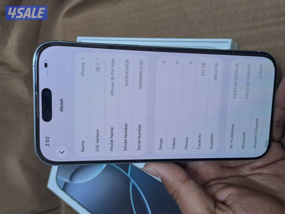 iphone 16promax 512gb3