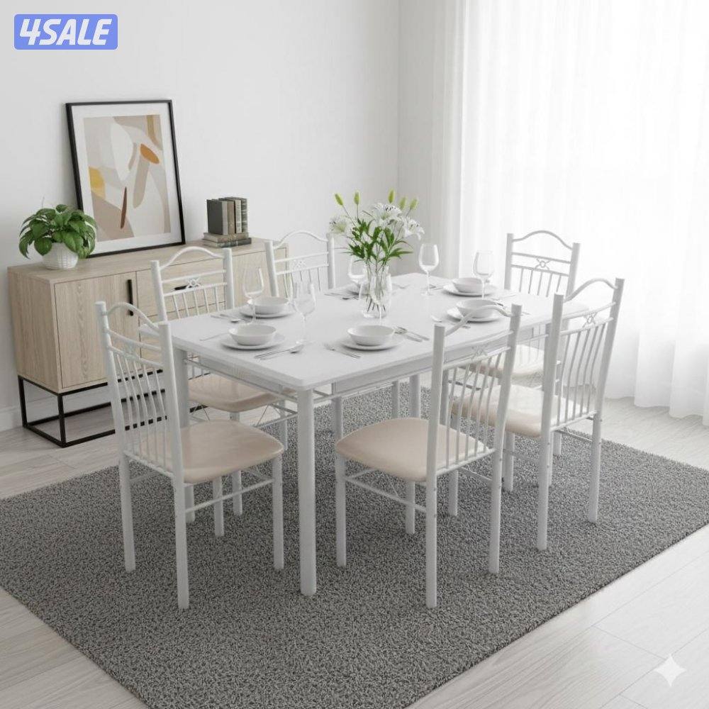 طاولات طعام خشب متوفر حق ست كراسي متوفر حق اربع كراسي جديد فقط2