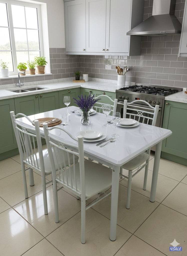 طاولات طعام خشب متوفر حق ست كراسي متوفر حق اربع كراسي جديد فقط11