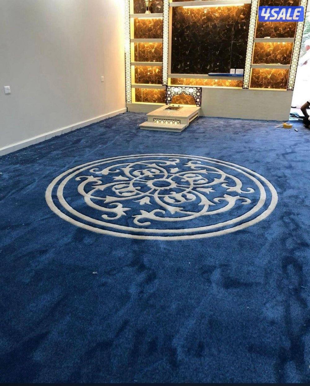 . سجاد حفر يدوي مساند ضهر بلاستك ثيل صناعي1