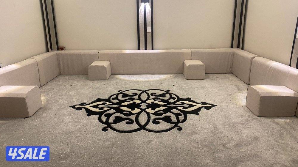 . سجاد حفر يدوي مساند ضهر بلاستك ثيل صناعي3