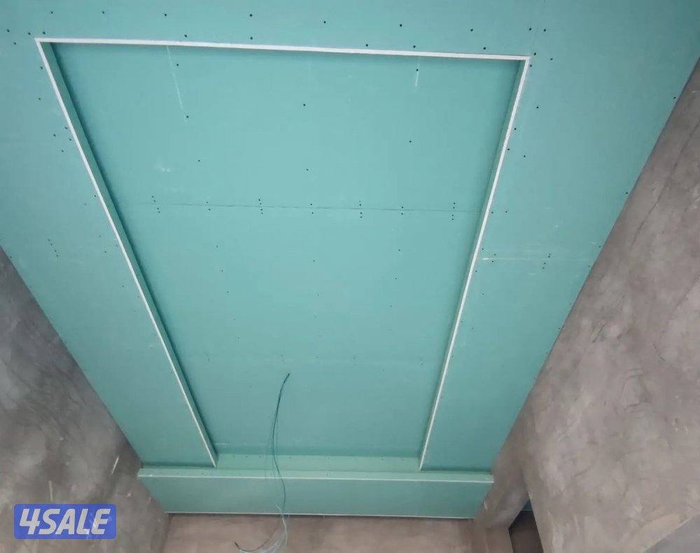 ديكور جبس بورد قاطع بارتيشن جبس بورد اسمنت بورد اصباغ بديل خشب بديل1