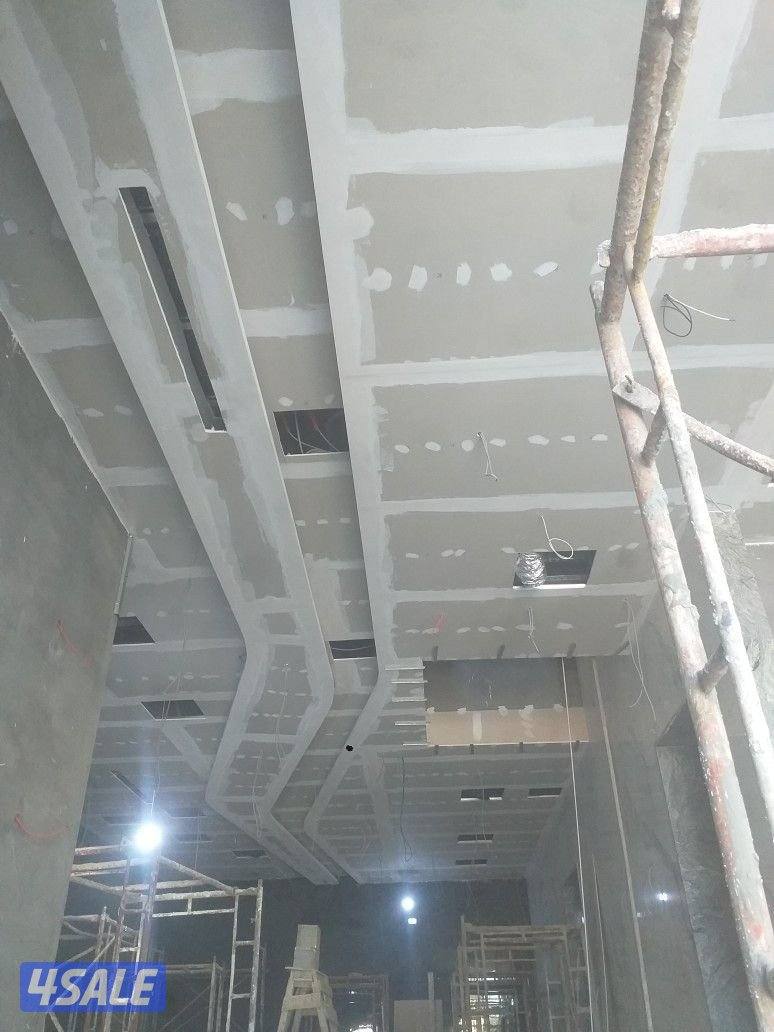 ديكور جبس بورد قاطع بارتيشن جبس بورد اسمنت بورد اصباغ بديل خشب بديل3