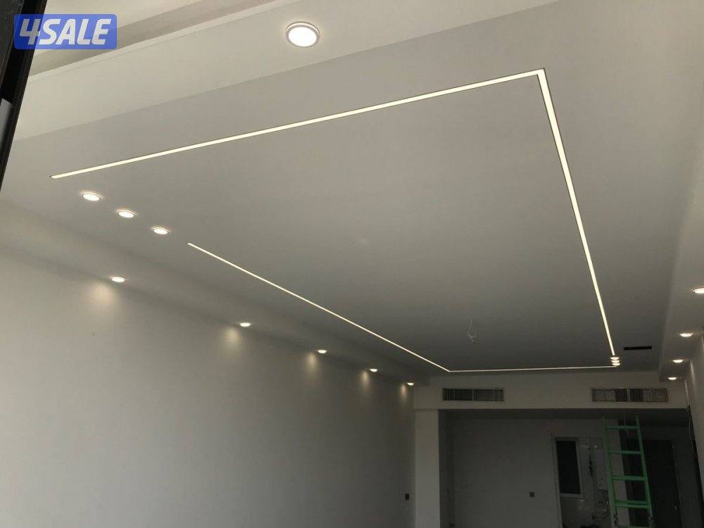 ديكور جبس بورد قاطع بارتيشن جبس بورد اسمنت بورد اصباغ بديل خشب بديل14