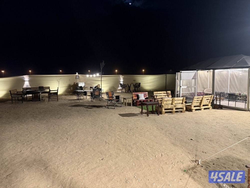 للايجار مخيم مكانه هادي ويصلح للعوايل5