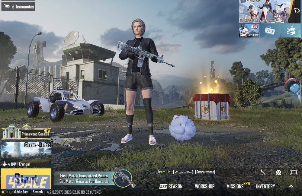 للبيع او للبدل حساب ببجي0