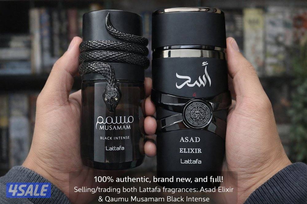 2 latest perfumes ( lattafa asad elixir and musamam black intense)0