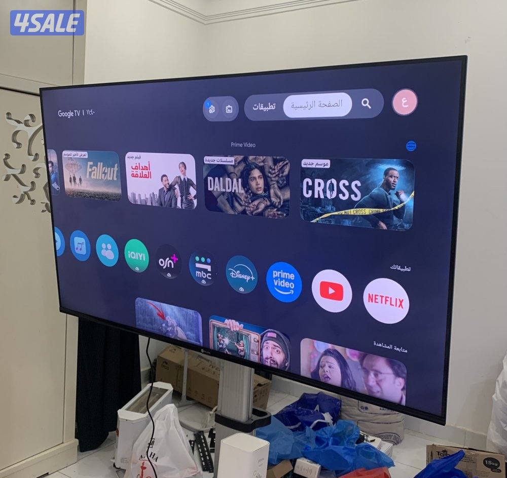 تلفزيون 55 بوصه سمارت 2025 اعلي مواصفات توصيل 24 ساعة0