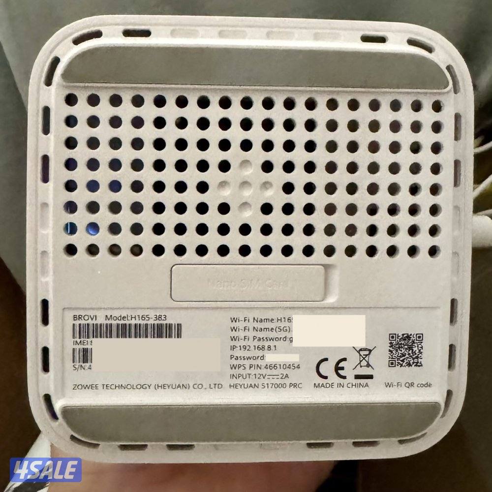 Super fast 5G Router, WiFi 7. H165-3831