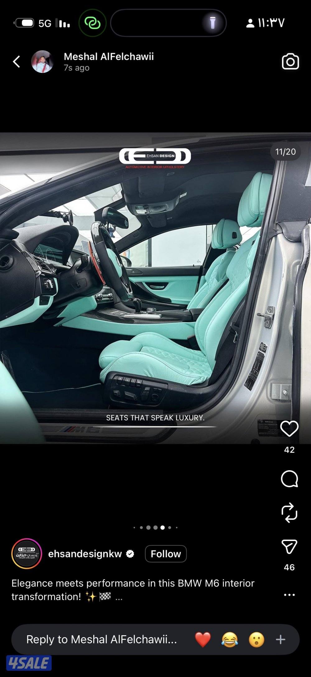 للبيع m6/2015 الوحيد بالكويت وارد الكويت النظافة  ماشي الف2078