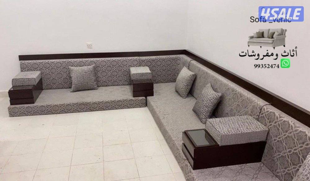 يوجد سجاد مشجر وساده + نقشات حفر يدوي بدقه عاليه + تفصال مساند ظهر0