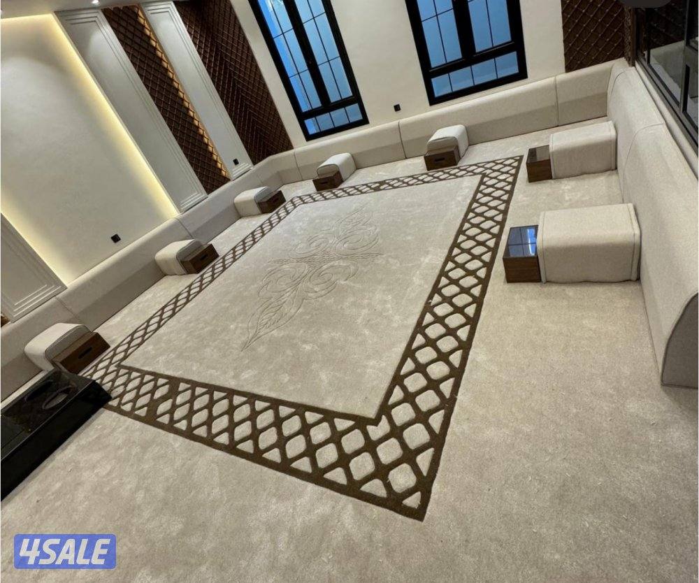 يوجد سجاد مشجر وساده + نقشات حفر يدوي بدقه عاليه + تفصال مساند ظهر5