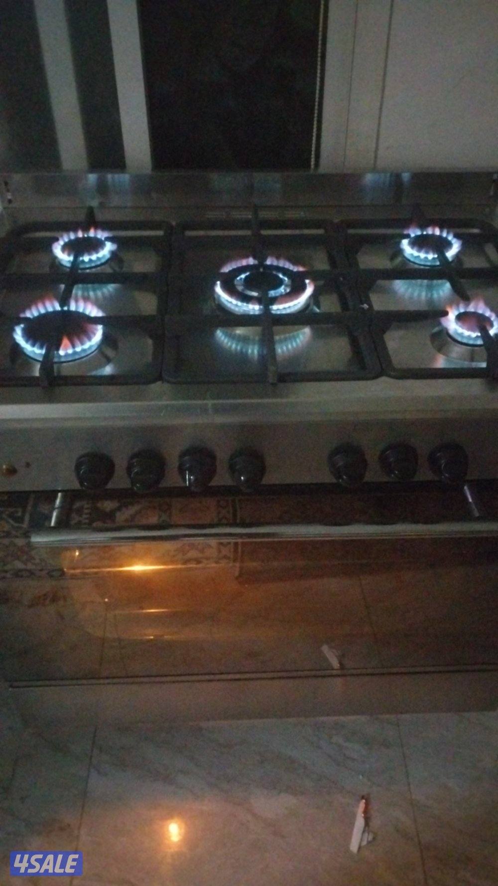 جليم جاز إيطالي ٩٠ف٦٠ حدايد زهر تقيل إشعال ذاتي باب محكم صاج وشبك وسيخ5