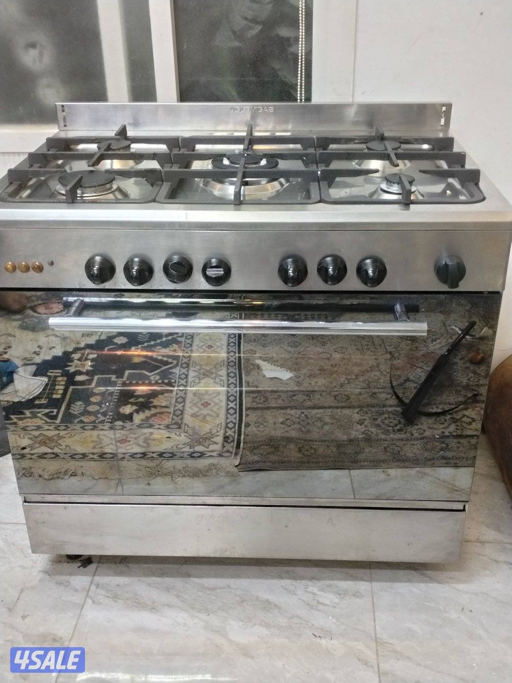 جليم جاز إيطالي ٩٠ف٦٠ حدايد زهر تقيل إشعال ذاتي باب محكم صاج وشبك وسيخ7