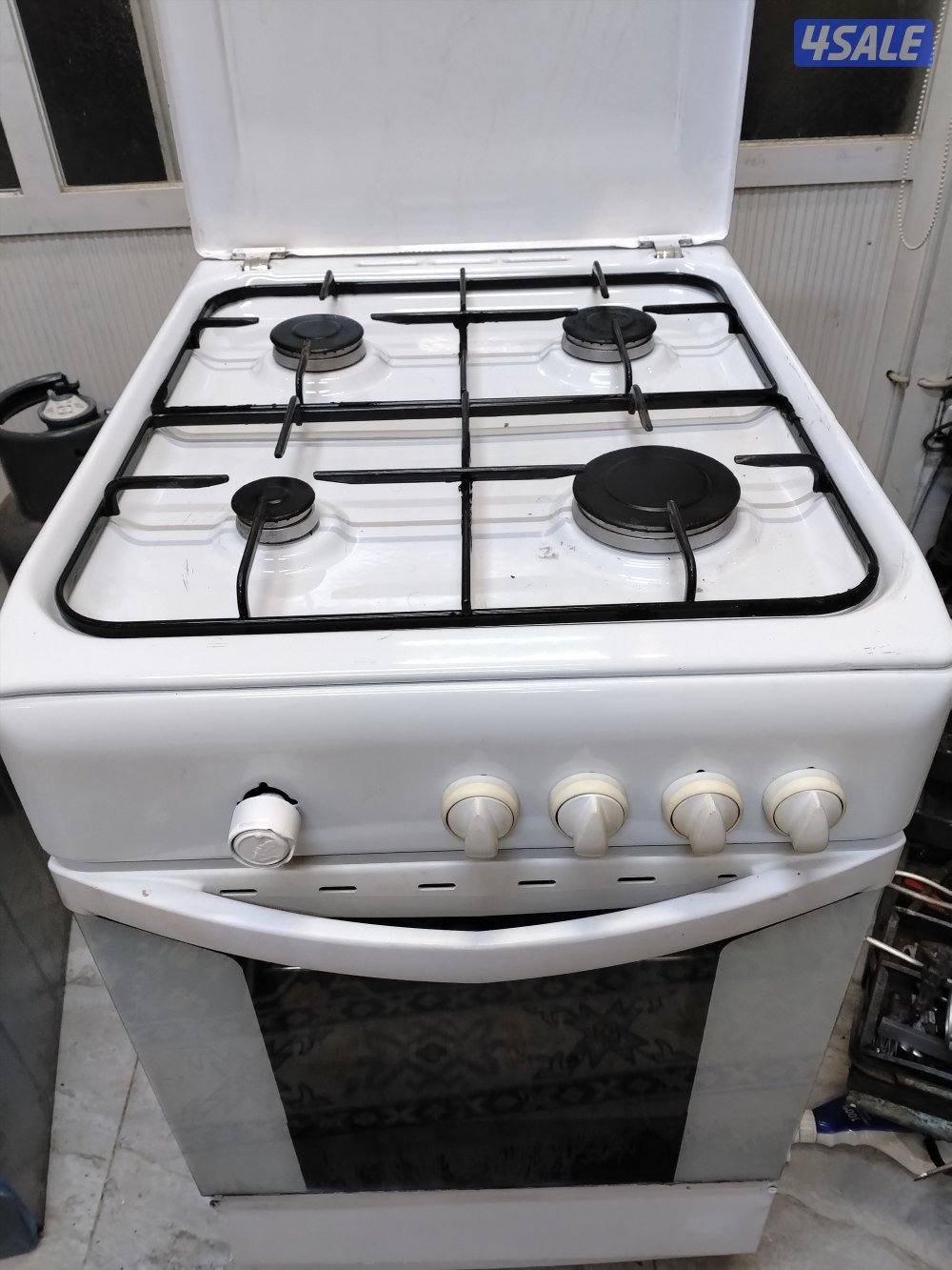 انديست إيطالي 4 عيون نار زرقا باب محكم غطاء صاج شرط الفحص ونظافة الجدي3