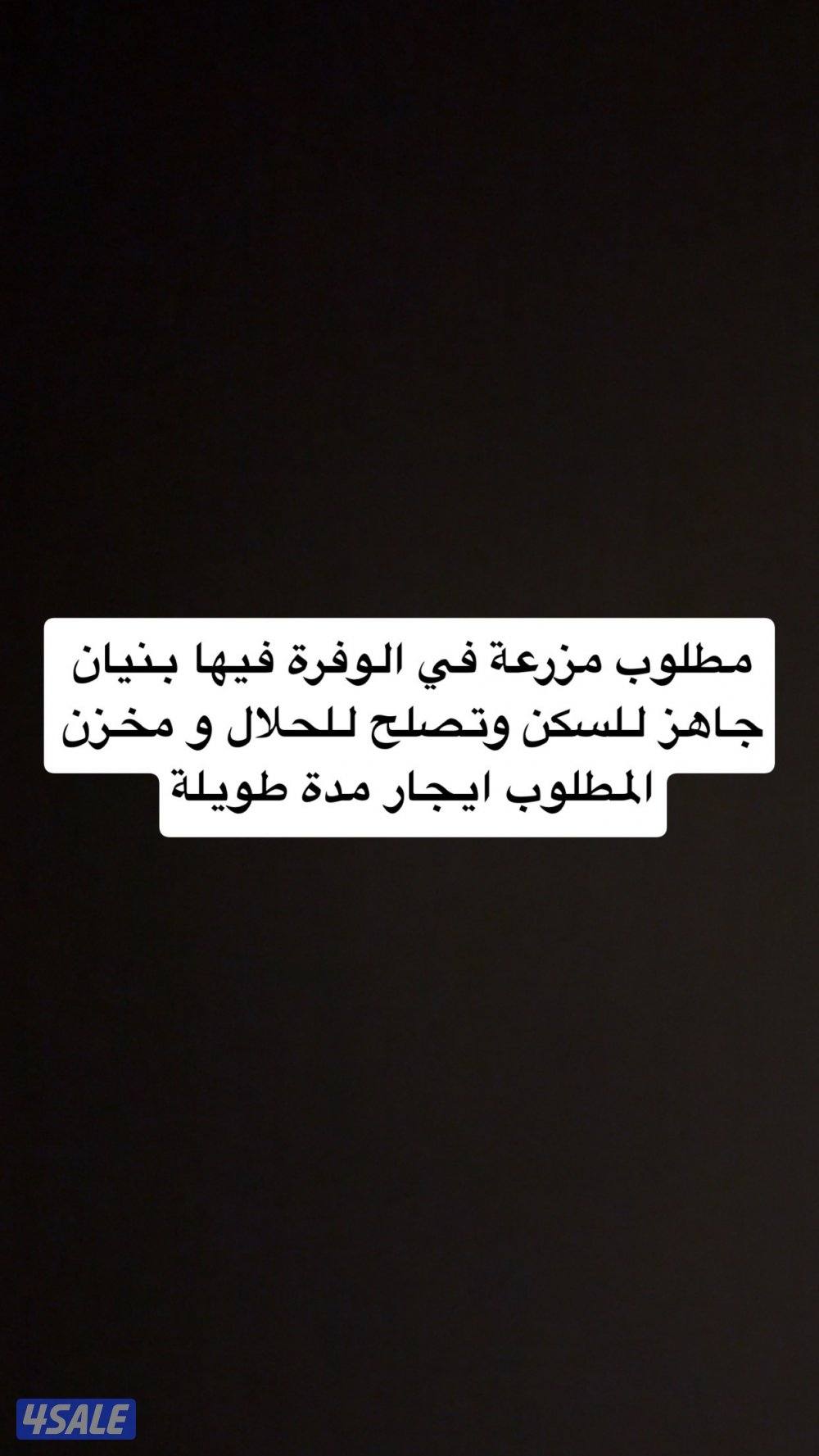 مطلوب مزرعة في الوفرة0