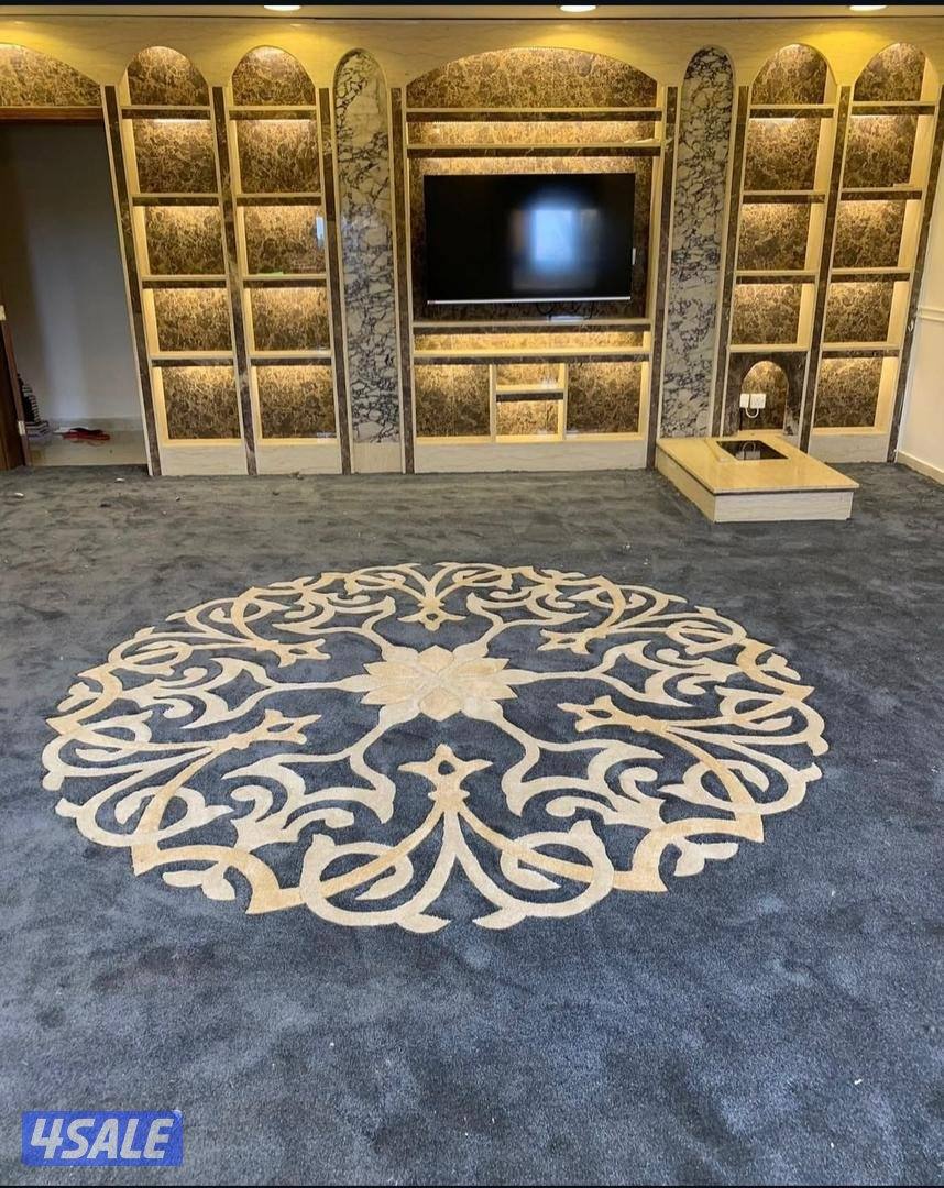 كل ما يخص الديوانيات لدينا سجاد مساند بغلي وسعودي نقشات حفر يدوي باركي6