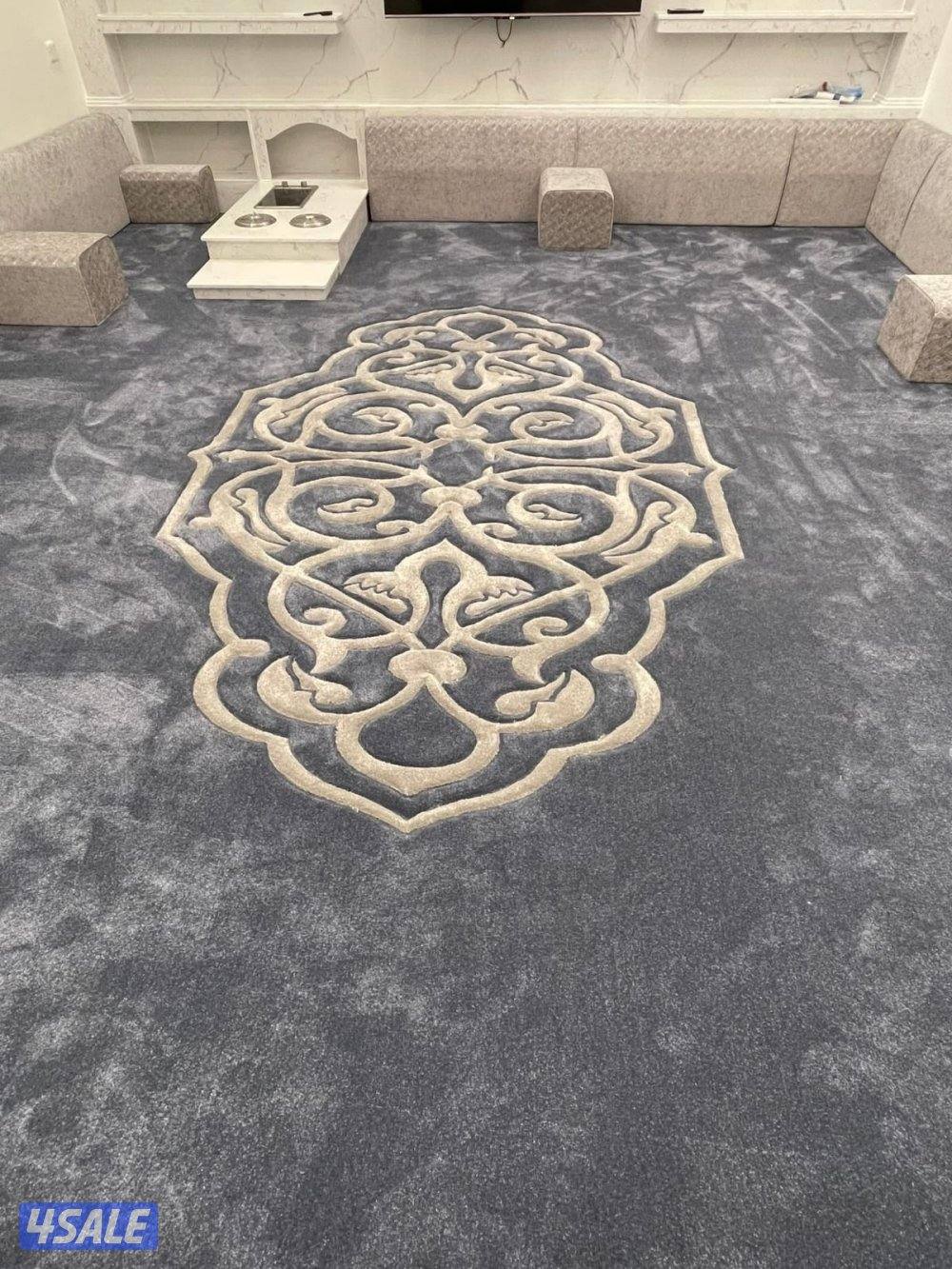 سجاد مساند زل حفر يدوي جلسات ارضيه ثيل صناعي باركيه4