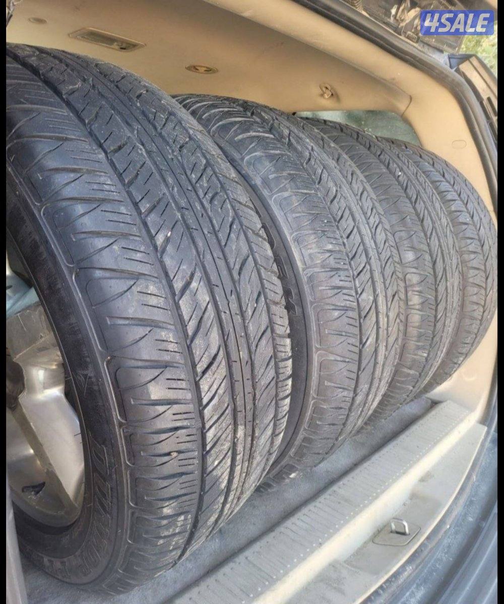 للبيع رنقات تاهو مع توايرهم دانلوب شبه جديده1