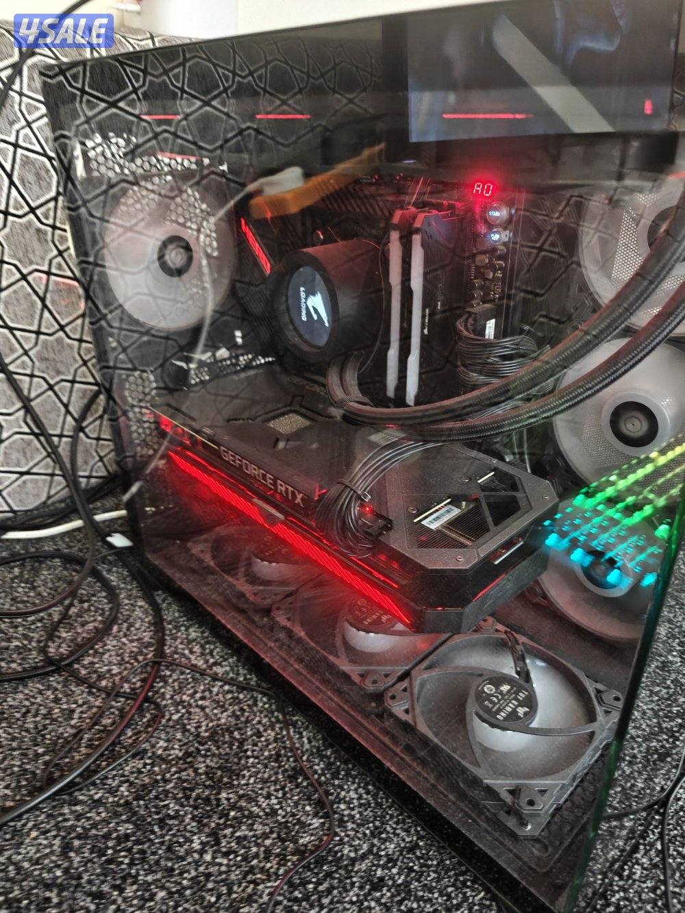 للبيع pc 3080 i9-10900k0