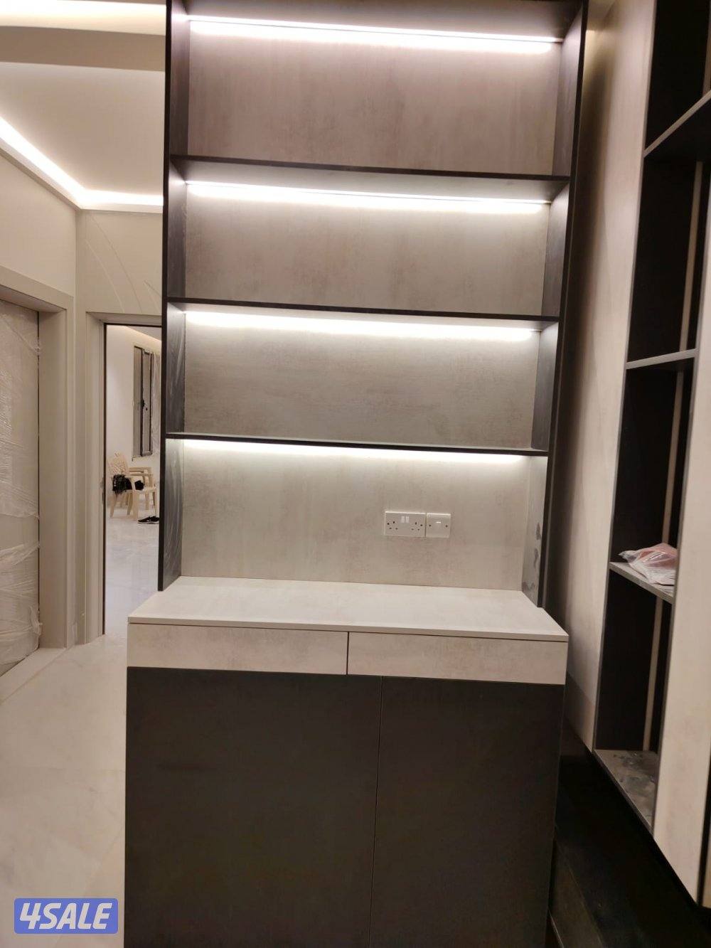 اصباغ وديكورات قواطع جبس ورق جدران باركيه4