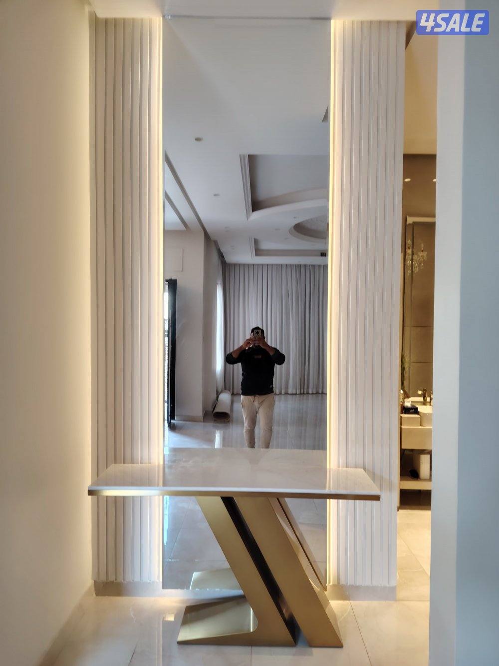 اصباغ وديكورات قواطع جبس ورق جدران باركيه5