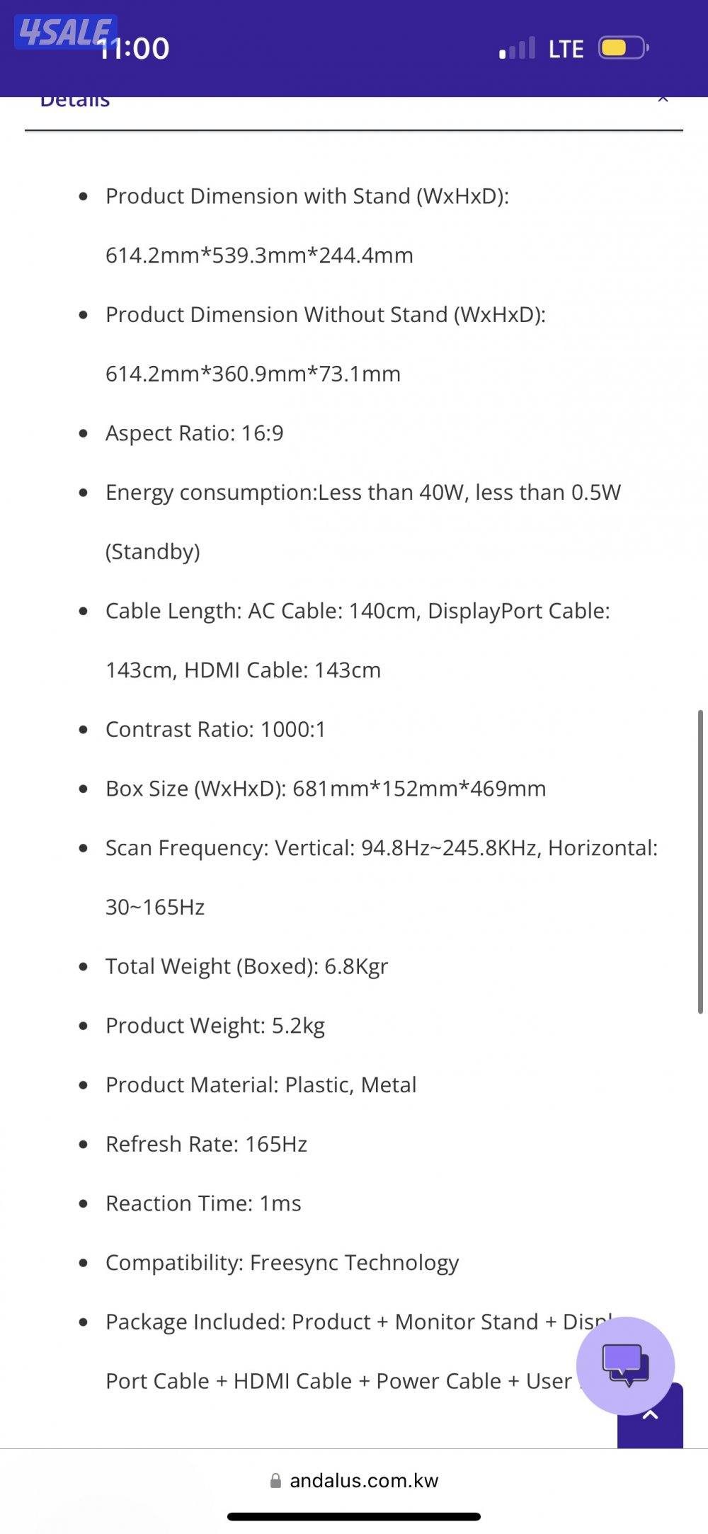 Rampage 27” 165Hz - PC Curved Gaming Monitor0