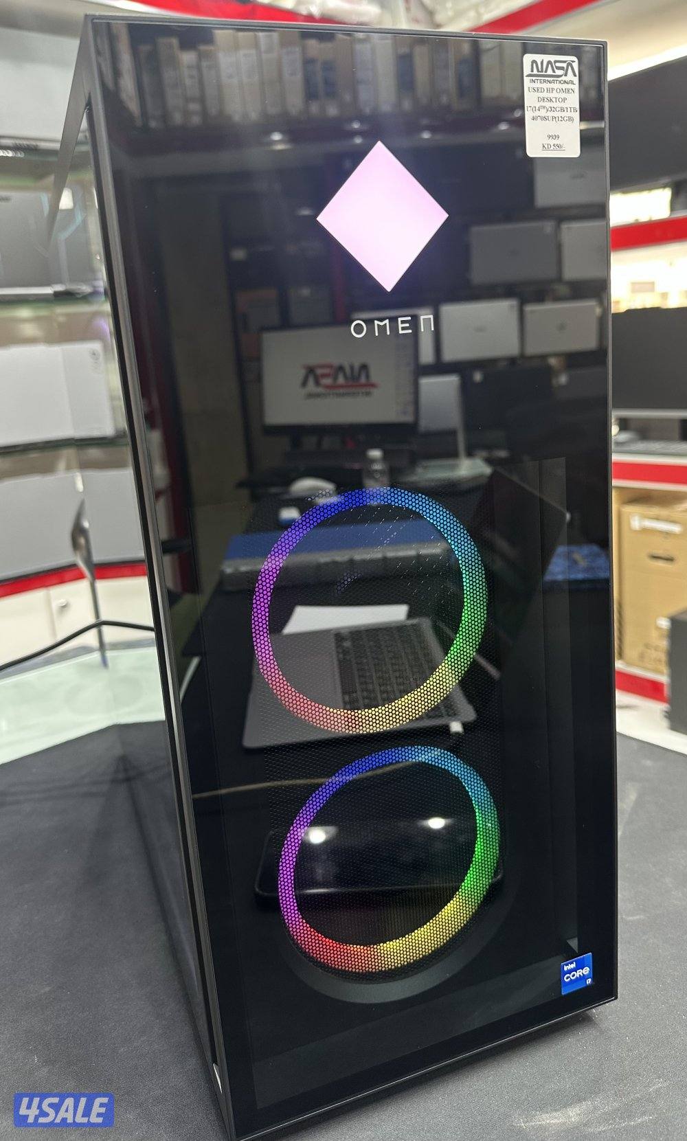 Pc  HP OMEN core i7-14700K -RTX4070 super 12GB-32GB Ram-1TB SSD1