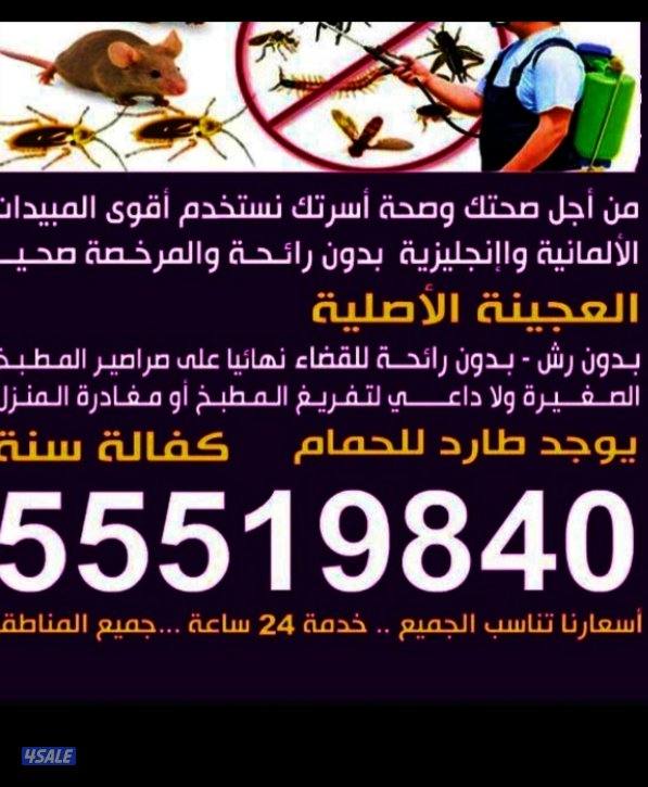 مكافحه جميع انواع الحشرات الصراصير0