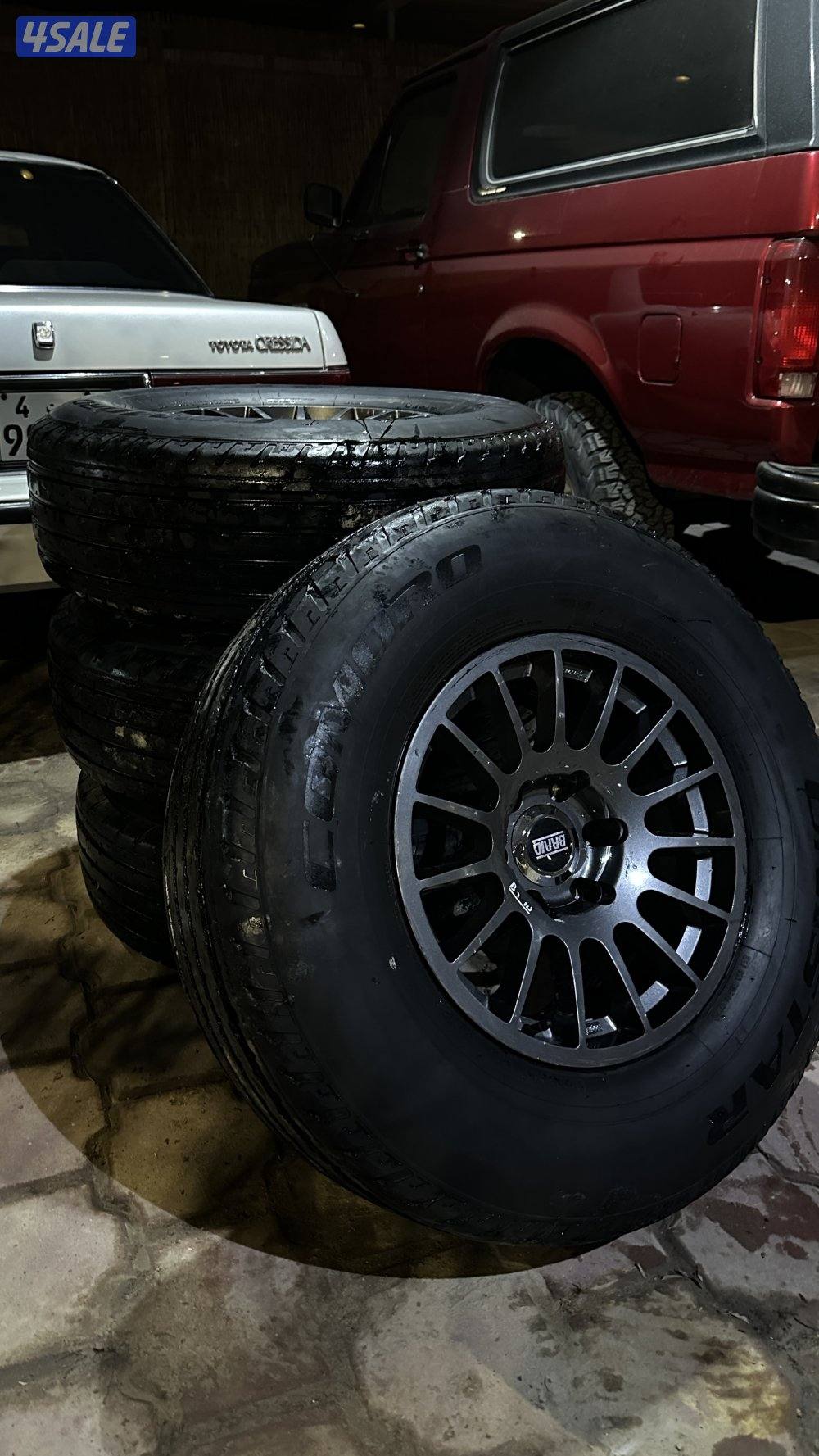 للبيع 4 رنقات برايد اسباني اصلي و 4 شواهين مديل 250