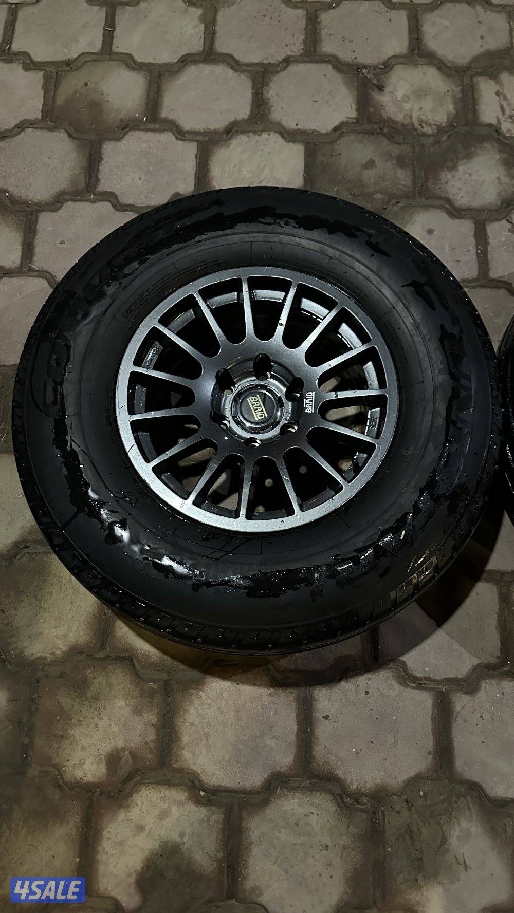 للبيع 4 رنقات برايد اسباني اصلي و 4 شواهين مديل 254